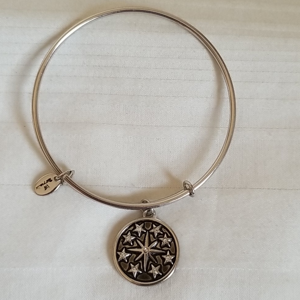 Chrysalis Silver Stars Charm Bracelet